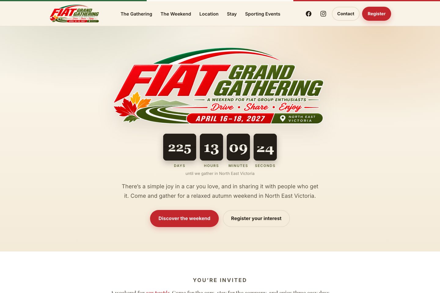 Screenshot of fiatgrandgathering.com.au