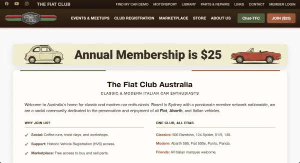 The Fiat Club Australia